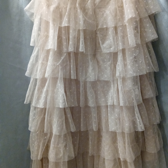 Attar'd State tan layer chiffon Skirt - Picture 5 of 5